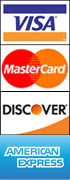 MasterCard, Visa, Discover